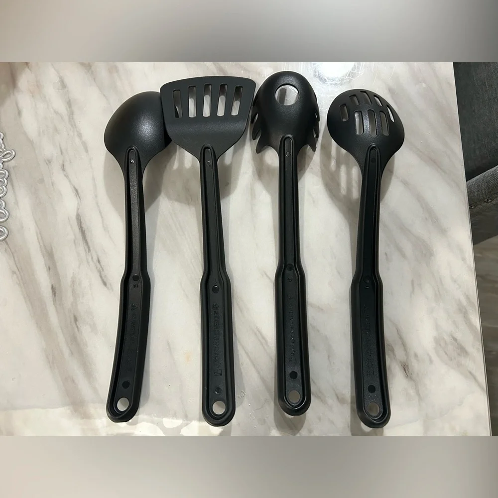 Black Nylon Kitchen Utensil Set - 4 Pieces - Picture 4 of 8